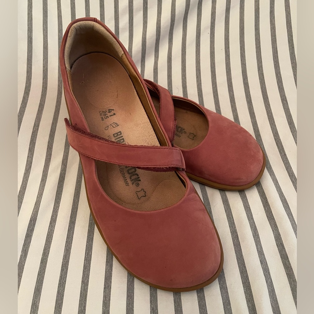 Birkenstock Women’s Pink Mary Jane Shoes Size 41